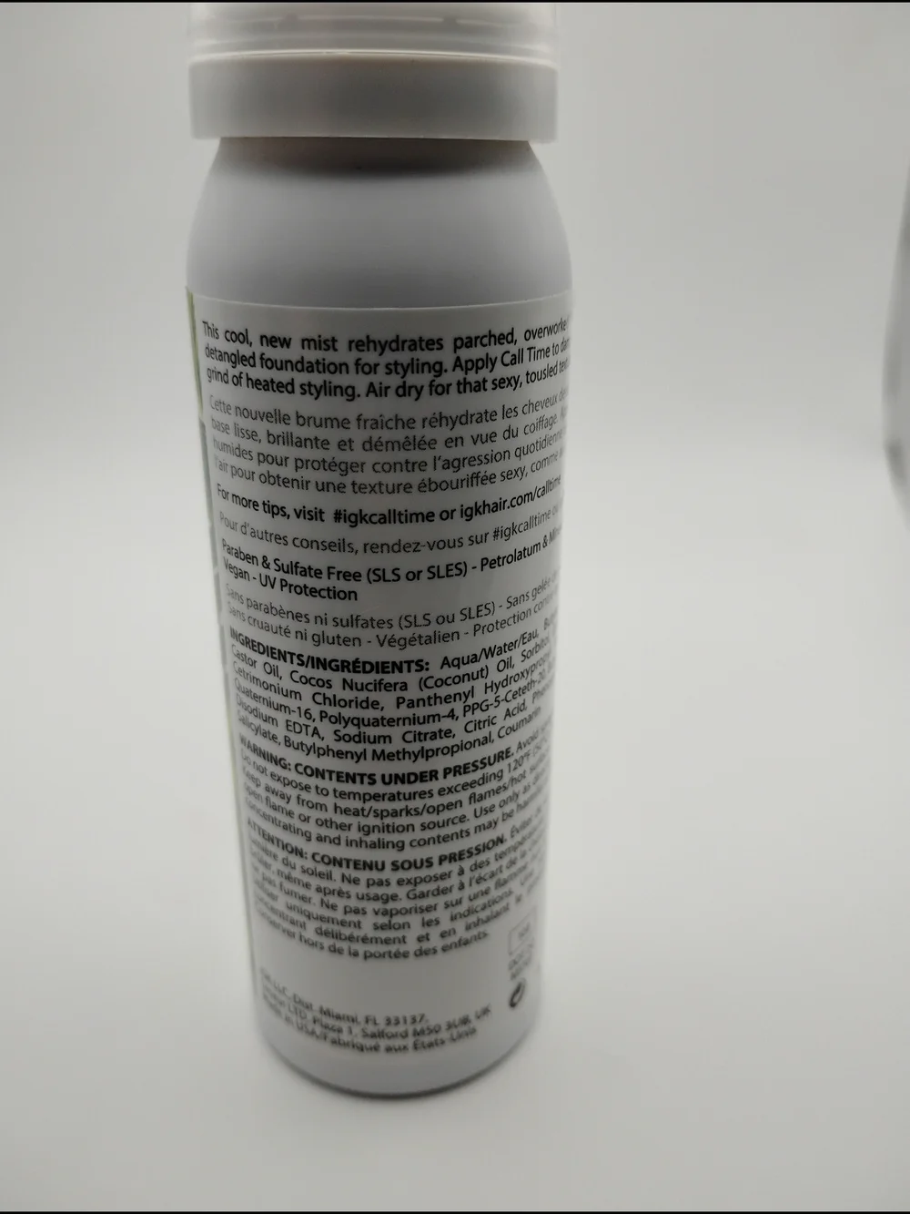 IGK Heat & UV Protection: Safeguards hair up to 450°F aCalf Time Styling Primer